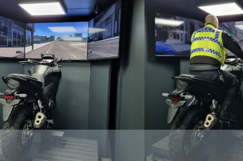 Devon and Cornwall Police are using a state-of-the-art motorcycle simulator to try and reduce the number of road deaths and serious injuries on the region's roads