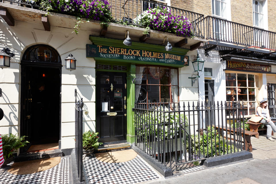 sherlock holmes museum 221b baker street london, england uk