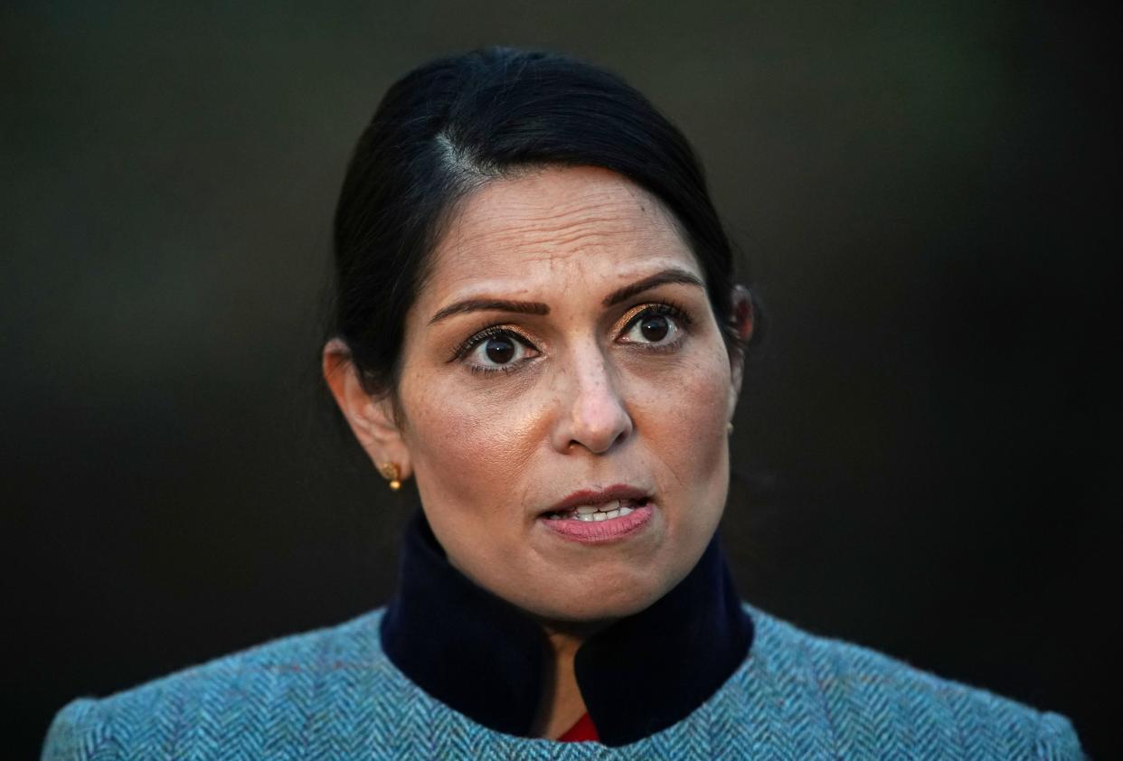 <p>Home Secretary Priti Patel</p> (PA)