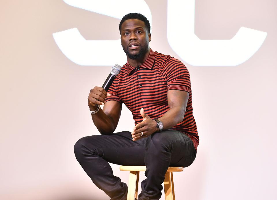 ATLANTA, GA - SEPTEMBER 11:  Kevin Hart attends Morehouse College REAL TALK with "Night School" actor Kevin Hart & producer Will Packer at Morehouse College on September 11, 2018 in Atlanta, Georgia.  (Photo by Paras Griffin/Getty Images for Universal Pictures) ORG XMIT: 775224533 ORIG FILE ID: 1031578408