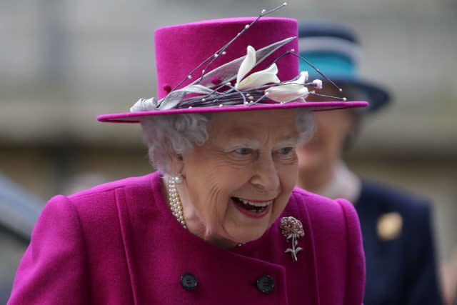 The Queen during a visit to the British Museum in London