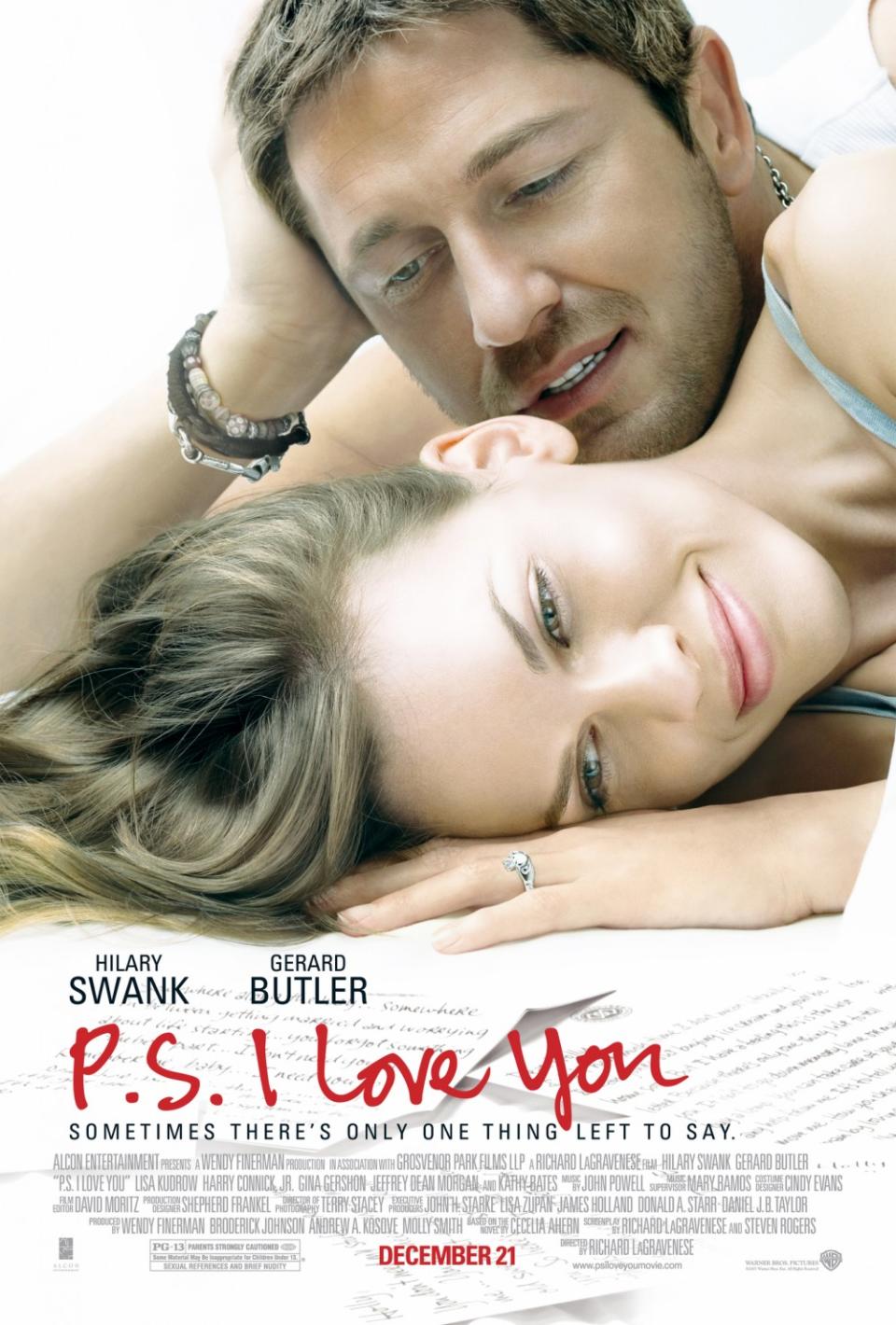 改編自小說的《P.S我愛你》，被紐約時報敘述為「一生必看的愛情電影」