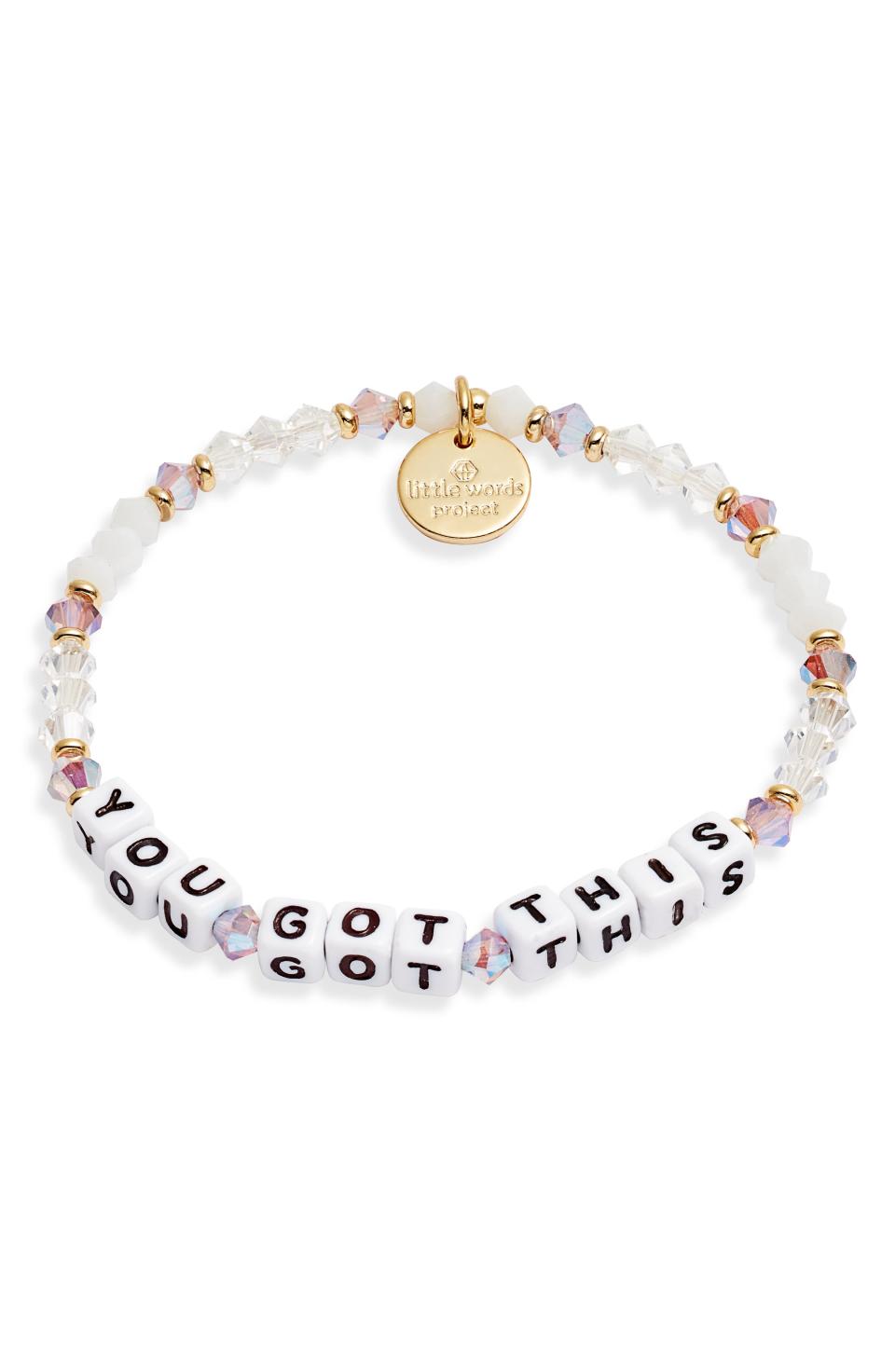 <p><a href="https://go.redirectingat.com?id=74968X1596630&url=https%3A%2F%2Fwww.nordstrom.com%2Fs%2Flittle-words-project-you-got-this-stretch-bracelet%2F5760815&sref=https%3A%2F%2Fwww.redbookmag.com%2Flife%2Fcharity%2Fg60653623%2Fcreative-high-school-graduation-gifts%2F" rel="nofollow noopener" target="_blank" data-ylk="slk:Shop Now;elm:context_link;itc:0;sec:content-canvas" class="link ">Shop Now</a></p><p>You Got This Bracelet</p><p>nordstrom.com</p><p>$25.00</p><span class="copyright">Little Words Project</span>