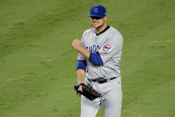 Jon Lester and the Cubs are on the precipice of a World Series appearance. (Getty Images/Jeff Gross)