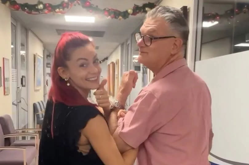Dianne Buswell has revealed the happy news that her dad has beaten cancer