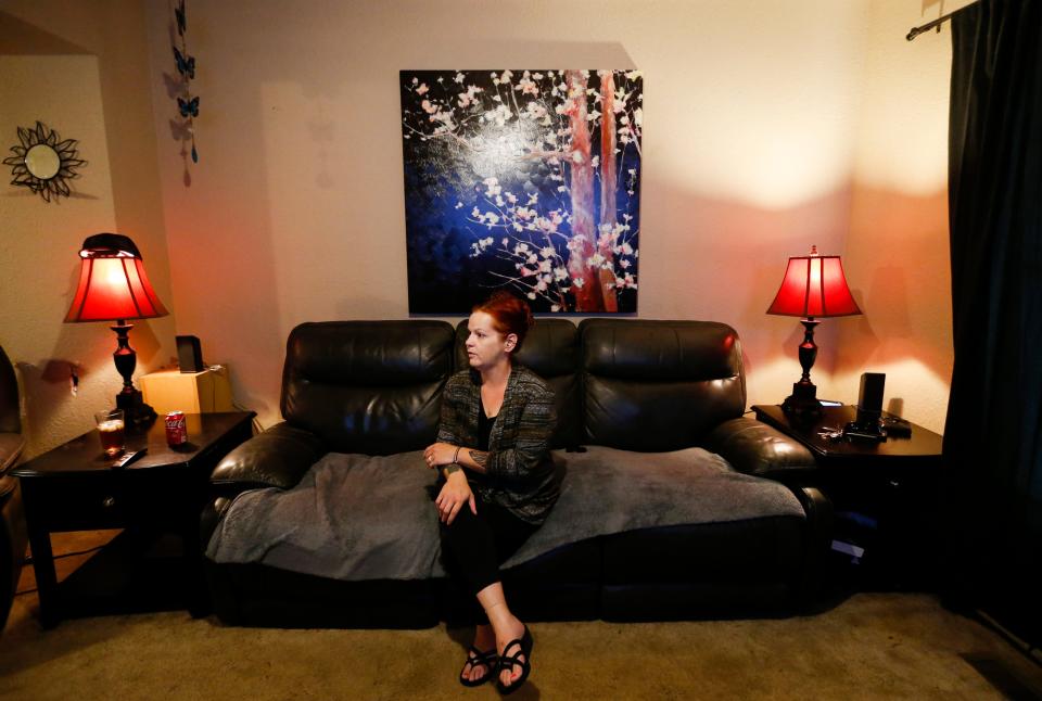 Mylissa Farmer talks with the Springfield (Mo.) News-Leader on Sept. 28 at her home in Joplin. In early August, Farmer had to travel to Illinois to terminate her pregnancy when her water broke at 17 weeks and 5 days and put her life in danger.