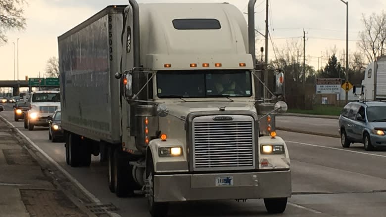 Police laid nearly 700 charges against truckers after day-long Ontario safety blitz