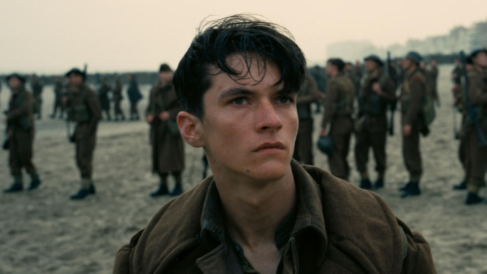 Fionn Whitehead in Dunkirk