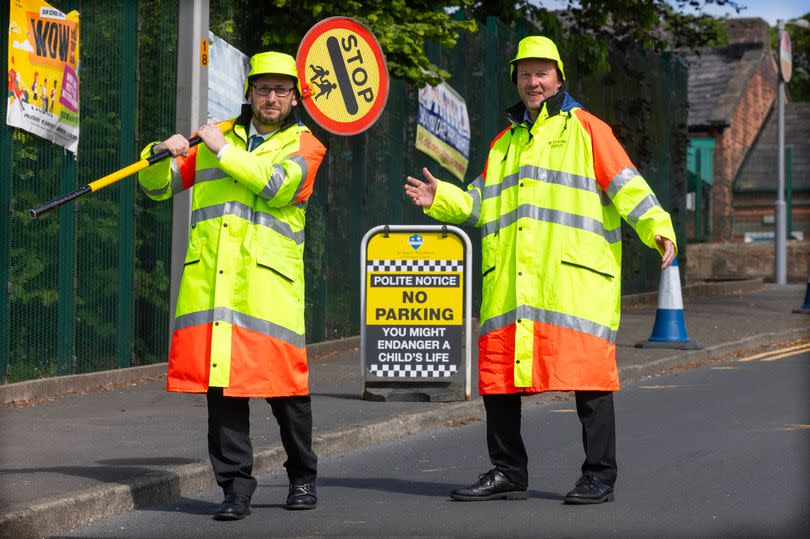 St James' Primary School headteacher Doug Stitcher (left) with deputy head James Cameron