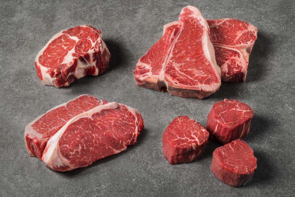 different cuts of raw steak (Courtesy of the Certified Angus Beef Brand)