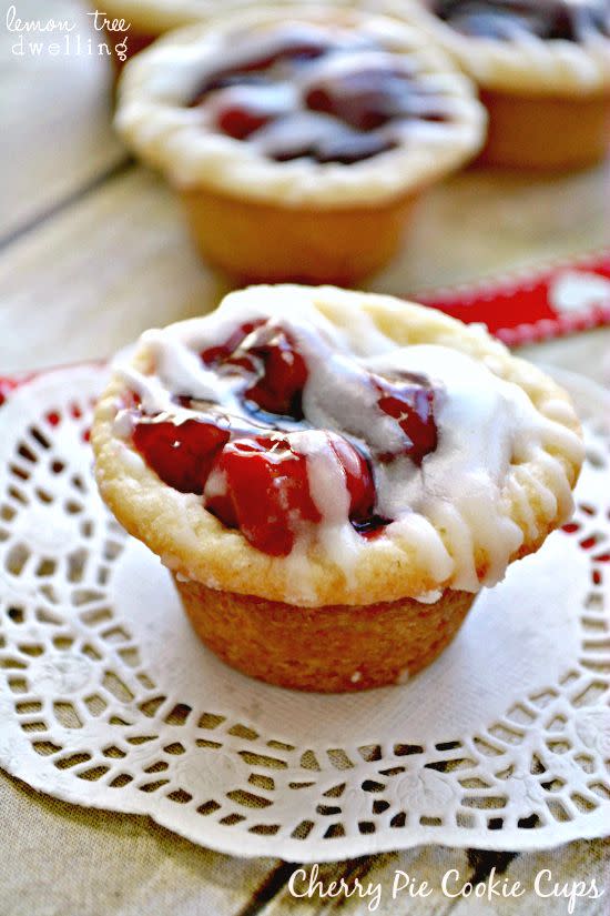 THE GOAL: Cherry Pie Cookie Cups
