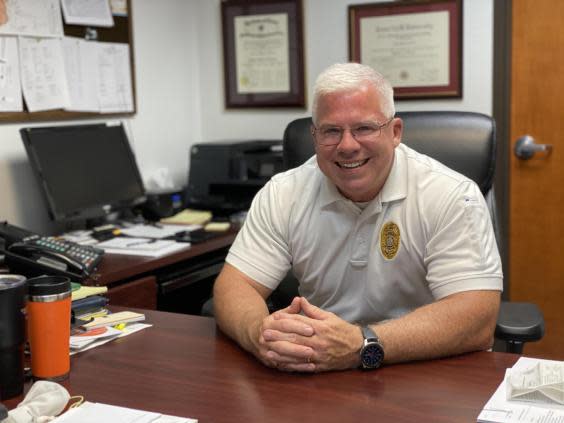 Rod Carroll, Vidor’s police chief. (Richard Hall / The Independent )