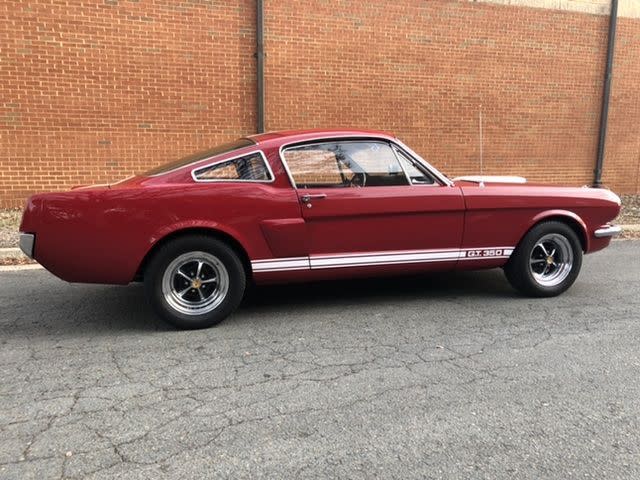 painted stripes 1965 mustang