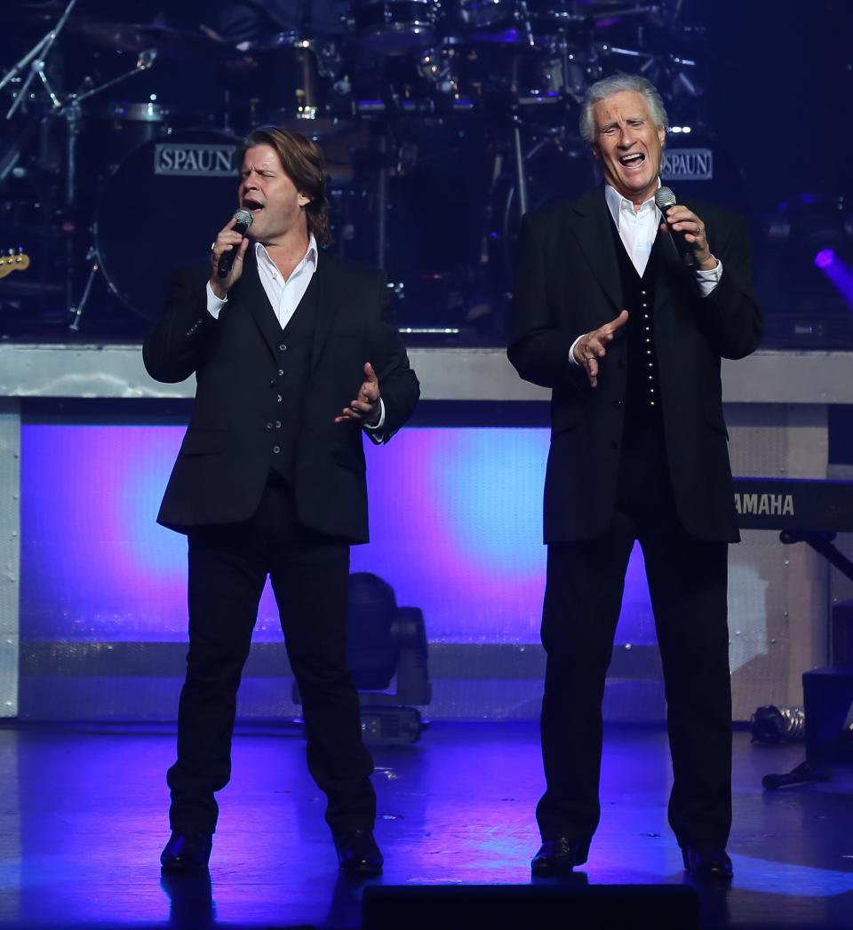 Bucky Heard (left) and Bill Medley are currently on tour, singing all of the Righteous Brothers’ hits.