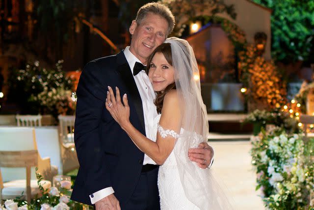 <p>John & Joseph Photography/Disney via Getty Images</p> Gerry Turner and Theresa Nist at their wedding in January