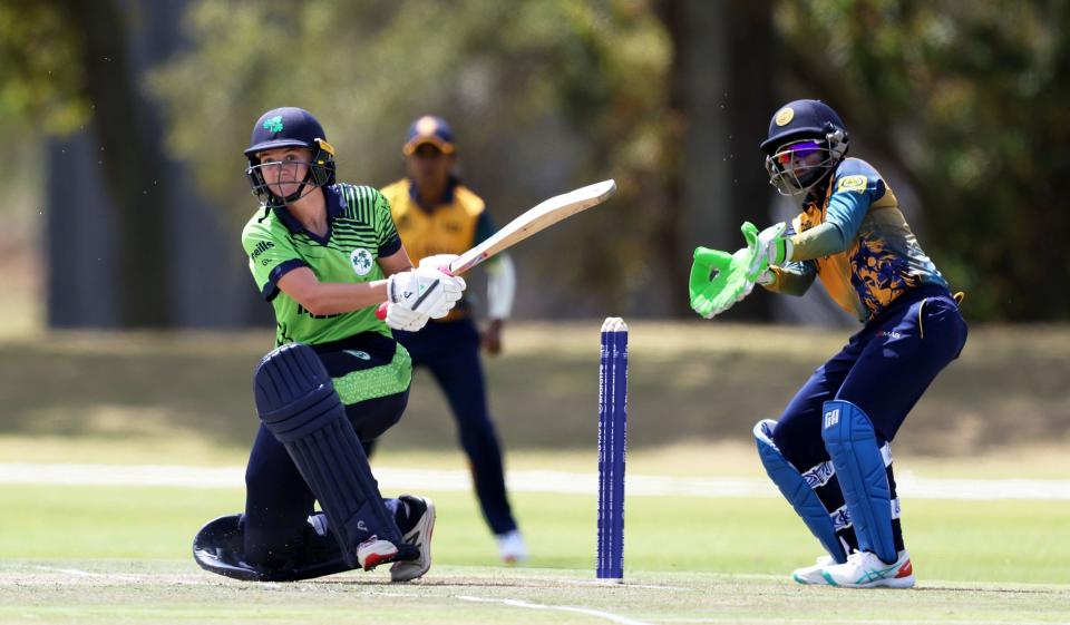 Ireland's Amy Hunter hits out against Sri Lanka