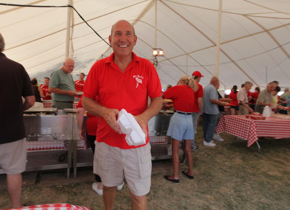 Steve Dodson is back for another year as chair of the St. James Brats and Crafts Festival.