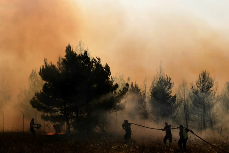 Greece is asking Europe for four CL-415-type water bombers to help tackle its forest fires