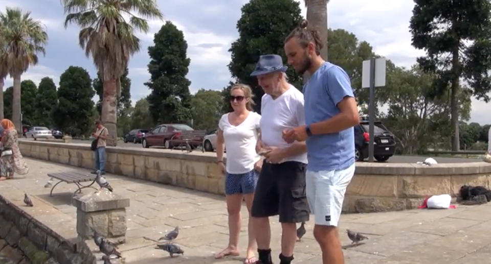 Melanie Payne, Jozef Kowalczyk and Mateusz Otrebiak (left to right). Source: Vimeo/Help Jozef Return to Poland