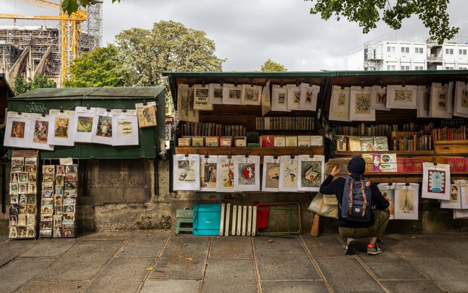 French authorities ordered the temporary removal of open-air booksellers for the Paris Olympics