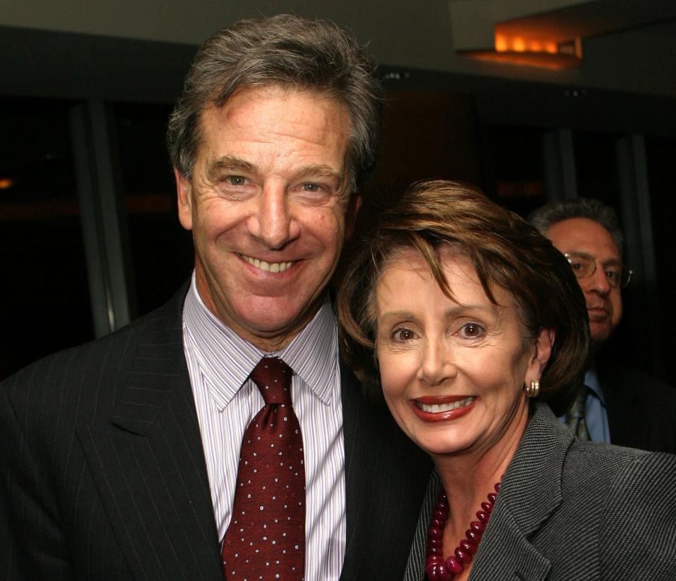 Paul Pelosi and Nancy Pelosi at the HBO Theater Times Square in New York City, New York