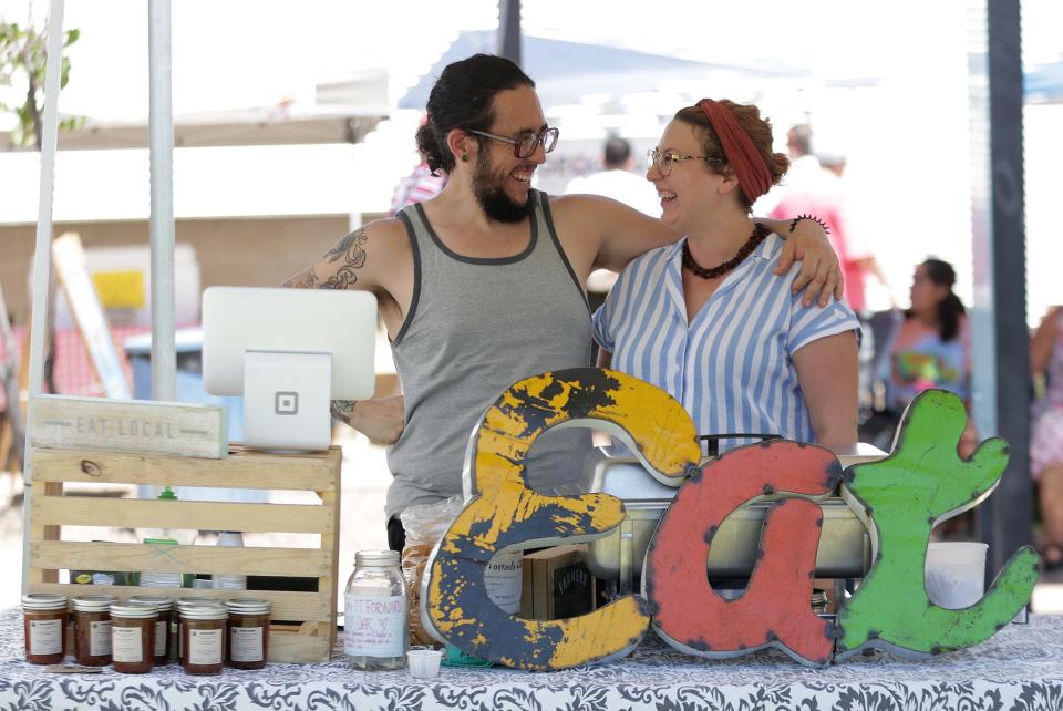 Roman and Adriana Wilcox of One Grub Community, El Paso's first 100% plant-based, pay-it-forward food business. One Grub Community is a staple at the Downtown Art and Farmers Market and has a restaurant at 901 Arizona Ave.