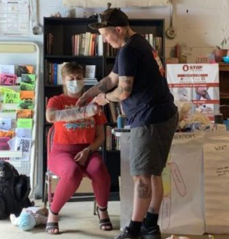 The volunteers belonging to various organizations under the same roof at Mutual Aid Space Knox offer medical, hygiene and nutrition aid to those who need it most. On July 21 the space -- as well as all of their supplies -- was destroyed by flood. March, 2022