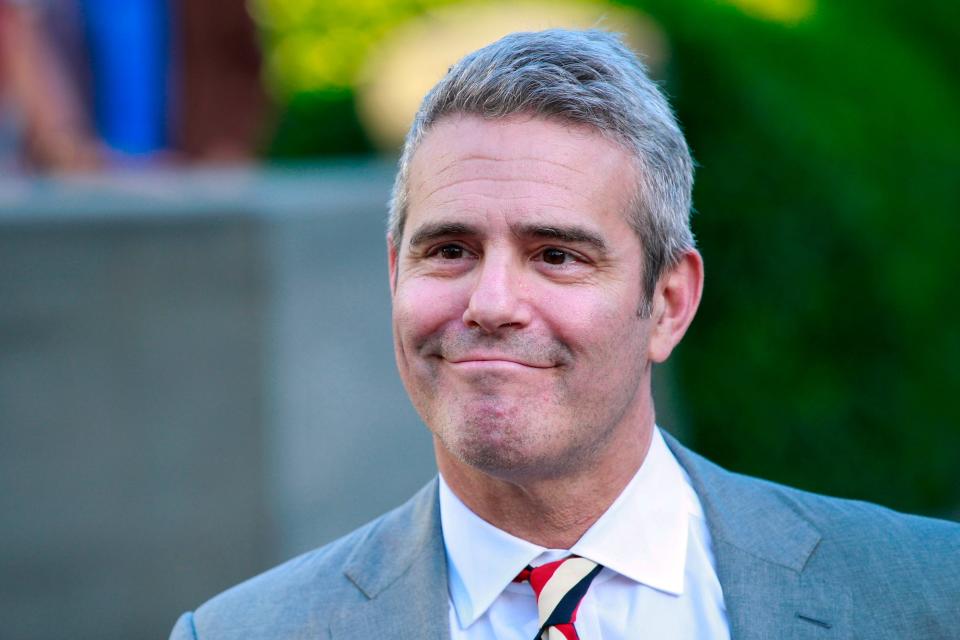 Andy Cohen arrives to the opening celebration of the Statue of Liberty Museum on Liberty Island in New York on May 15, 2019.