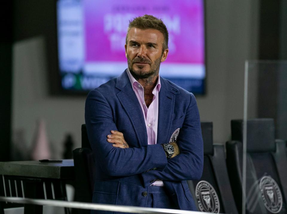 Inter Miami co-owner David Beckham attends a match against Toronto FC in August.