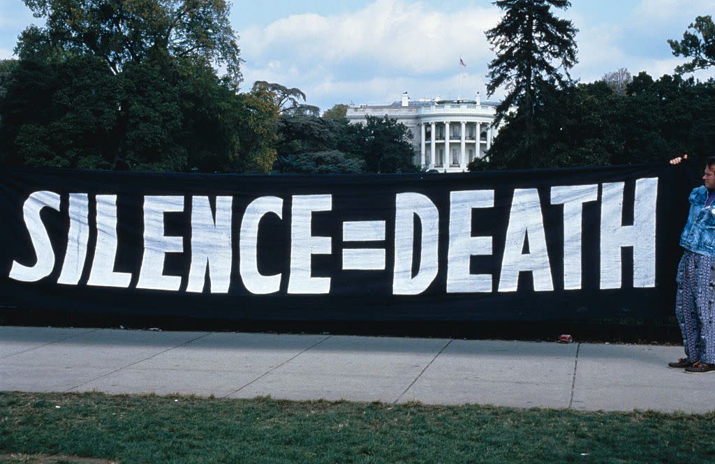 ACT UP Activists Protest US AIDS Policy