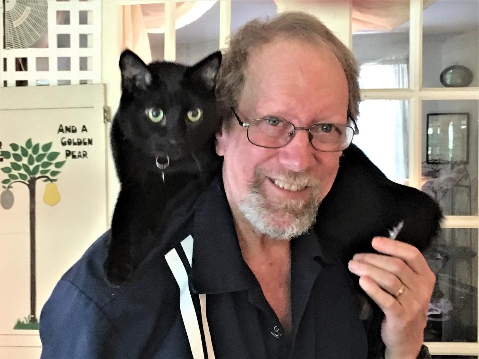 Columnist Saralee Perel and her husband, Bob Daly, adopted Jordie as a three-legged kitten. A recent bout with asthma left Jordie, affectionately called monster cat, feeling uncharacteristically cuddly.