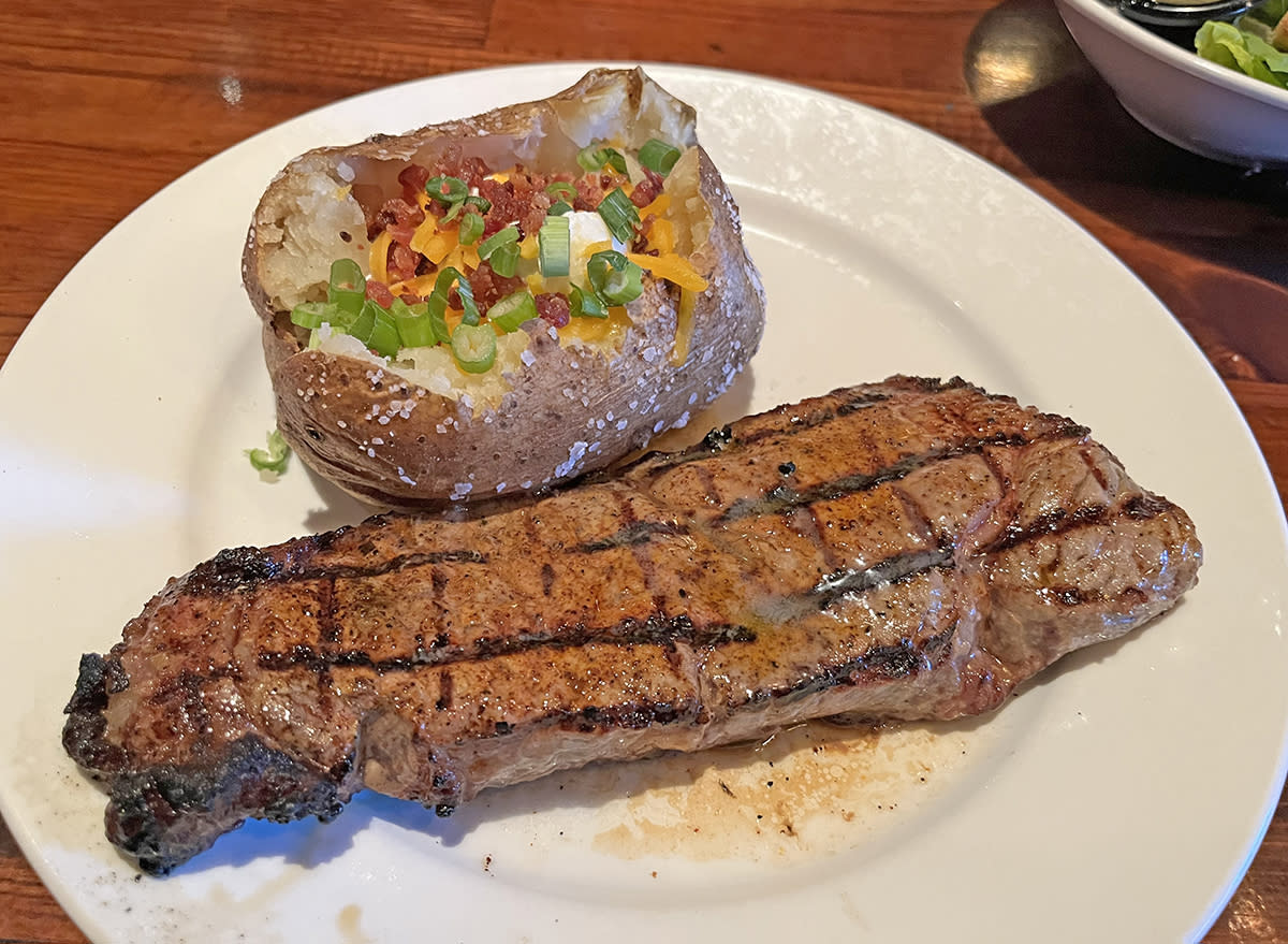 New York strip at LongHorn Steakhouse