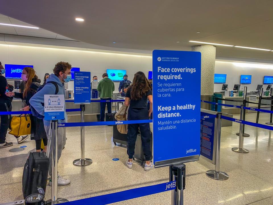 Flying on JetBlue Airways during pandemic