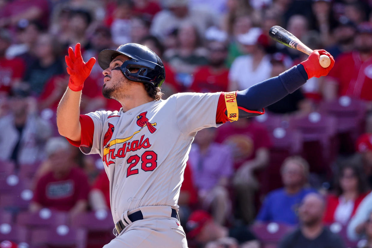 Nolan Arenado #28 of the St. Louis Cardinals is a fantasy star