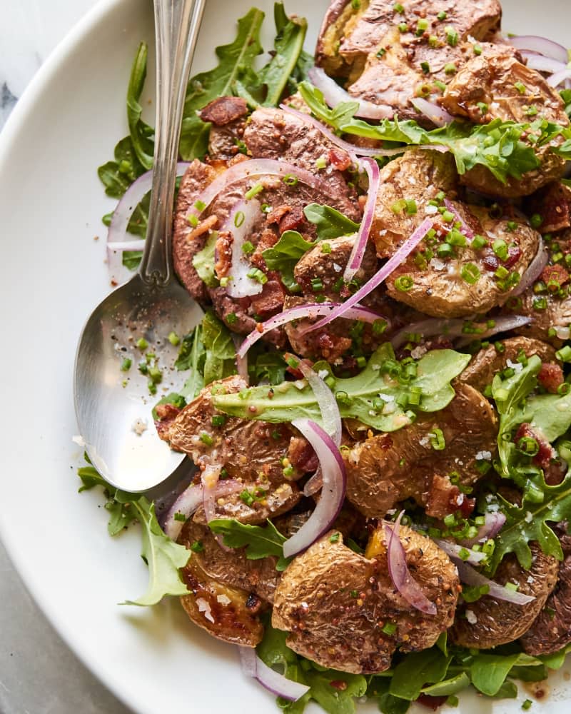 Crispy Sheet Pan Potato Salad