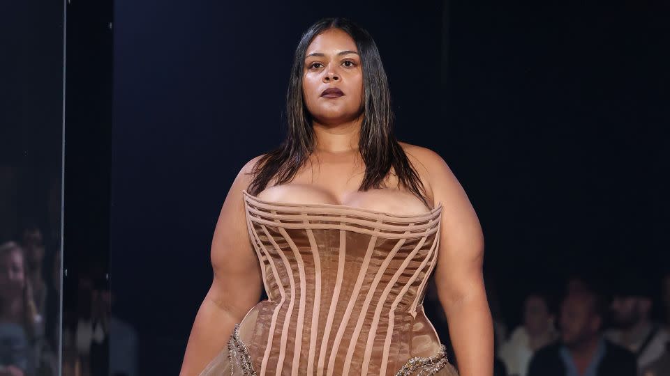 Wiederhoeft put its corsetry front and center for the spring-summer collection in a narrative show that began with an emotive dance performance. - Arturo Holmes/Getty Images