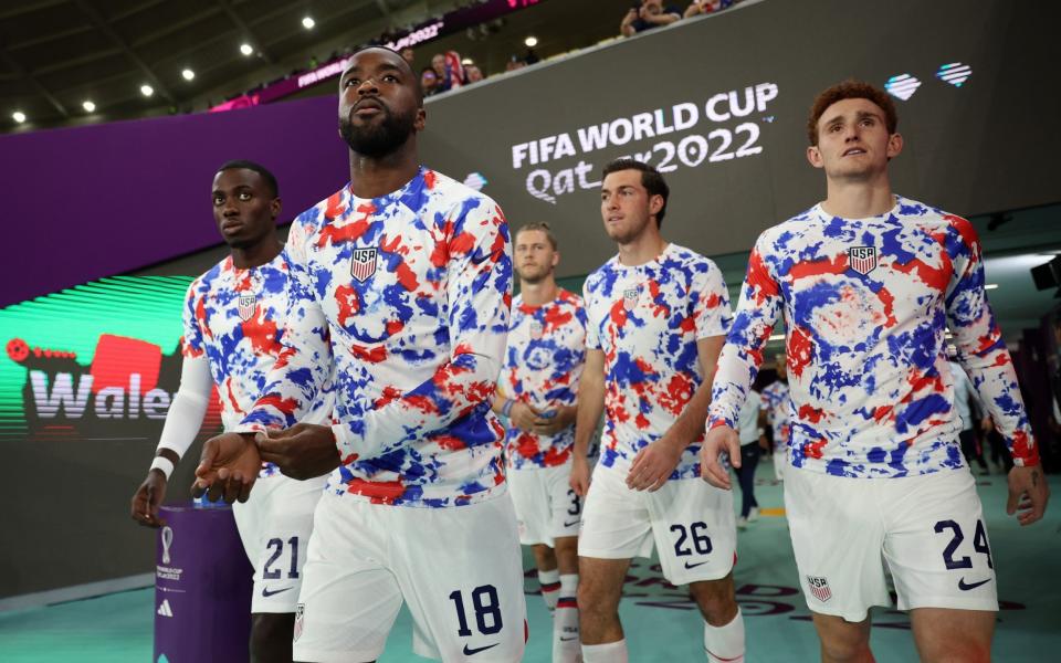 United States players walk out for the warm up prior - GETTY IMAGES/Maja Hitij 