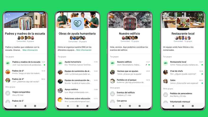 Durante el 2022, WhatsApp lanzó una herramienta para comunidades.