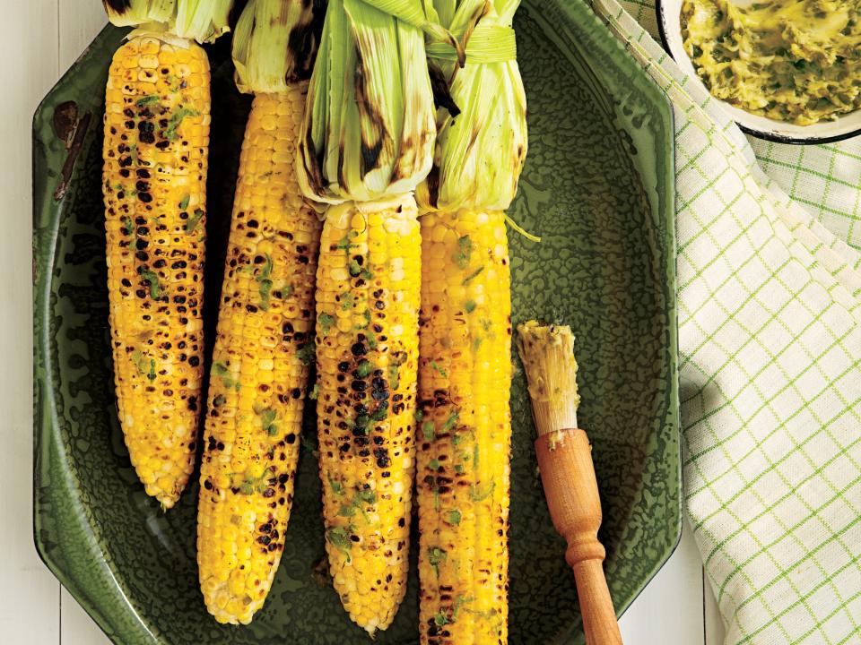 Grilled Corn on the Cob with Roasted Jalapeño Butter