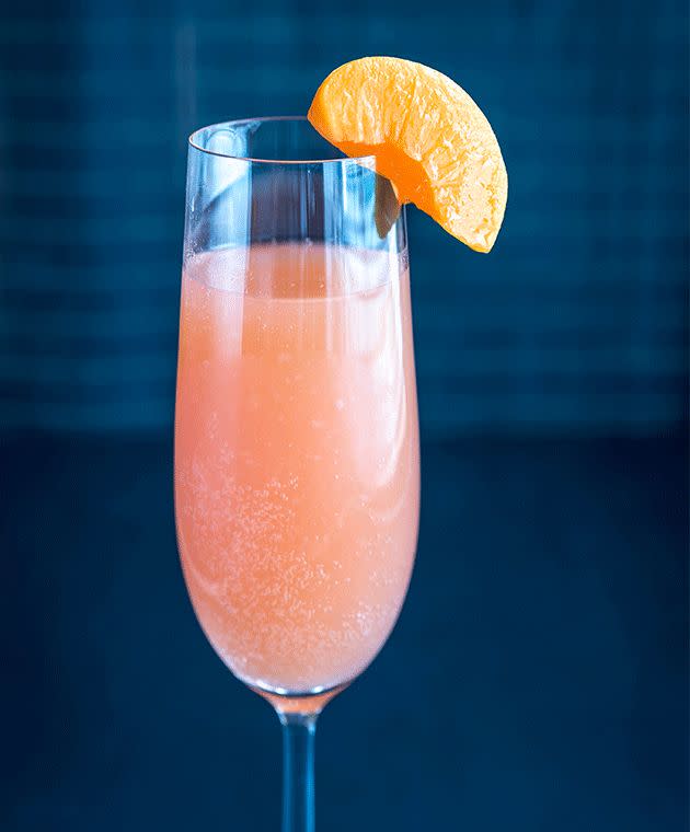 Ginger and Peach Bellini