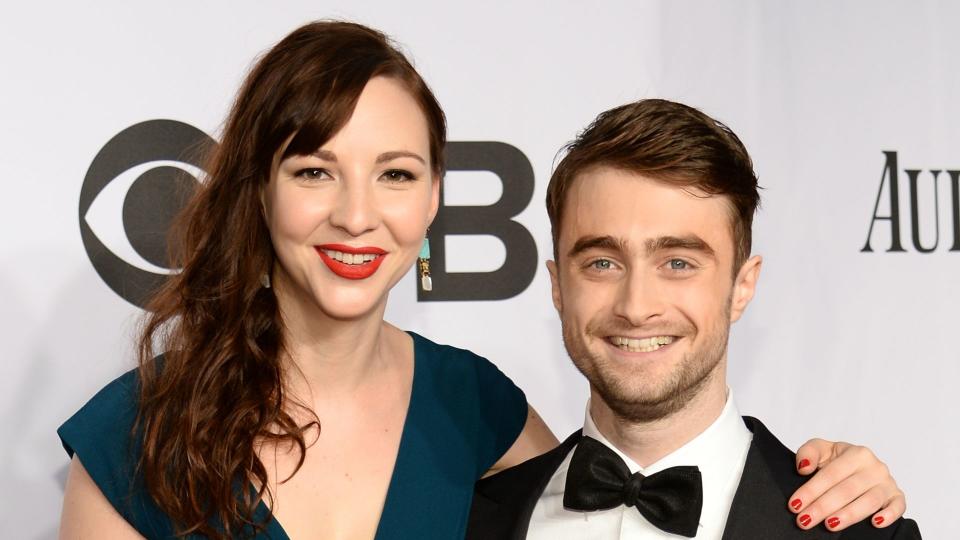 Erin Darke standing with Daniel Radcliffe