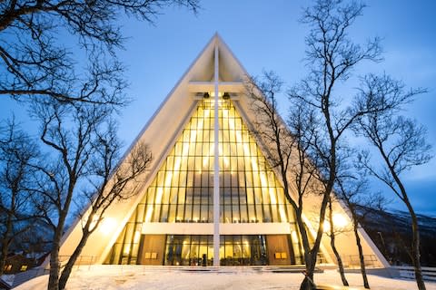 The Arctic Catherdal in Tromso - Credit: AP