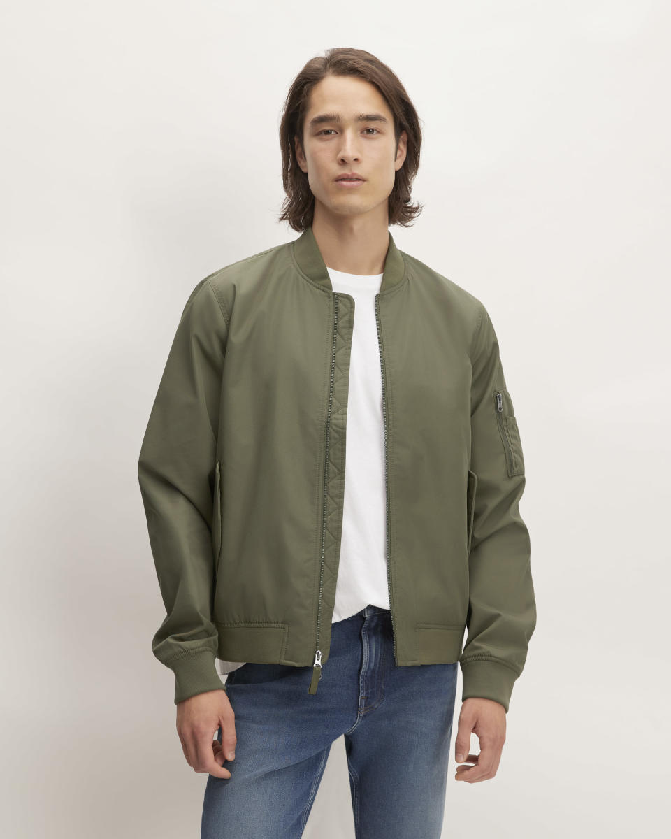 <p><a href="https://go.redirectingat.com?id=74968X1596630&url=https%3A%2F%2Fwww.everlane.com%2Fproducts%2Fmens-uniform-bomber-jacket-kalamata&sref=https%3A%2F%2Fwww.menshealth.com%2Fstyle%2Fg34212801%2Fbest-bomber-jackets-for-men%2F" rel="nofollow noopener" target="_blank" data-ylk="slk:Shop Now;elm:context_link;itc:0;sec:content-canvas" class="link ">Shop Now</a></p><p>The Bomber Jacket </p><p>everlane.com</p><p>$148.00</p>