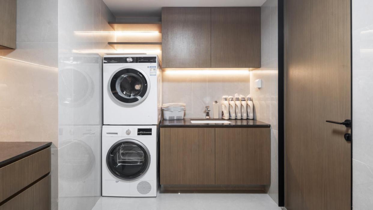 A modern laundry room