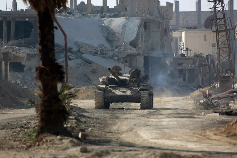 Government troops have advanced rapidly across farmland in Eastern Ghouta in the past week and had wrested control of 40 percent of the enclave as of early Tuesday