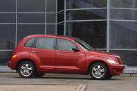 <p>Retro-styled cars were nothing new when the PT Cruiser made its debut at the turn of the century. What was new was that the <strong>Chrysler</strong> (based on the <strong>Neon saloon</strong> also marketed as a <strong>Dodge</strong> and a <strong>Plymouth</strong>) did not refer to any specific vehicle of the past, but simply to American cars of the 1930s in general.</p><p>It also had the air of a <strong>hot rod</strong> about it, but its Neon underpinnings condemned it to having a <strong>four-cylinder</strong> engine driving the front wheels rather than - except in the unique case of Paul Marston's wonderful <strong>PT Bruiser dragster</strong> - a thunderous <strong>V8</strong> driving the rears.</p>