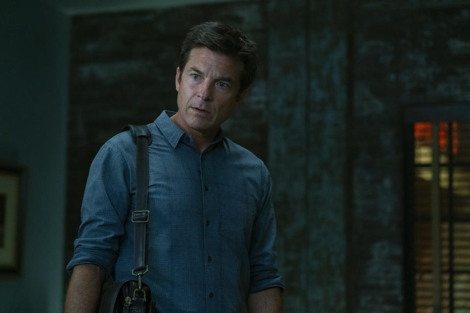 This image released by Netflix shows Jason Bateman in a scene from "Ozark." Bateman was nominated for an Emmy Award for best lead actor in a drama series. (Netflix via AP)