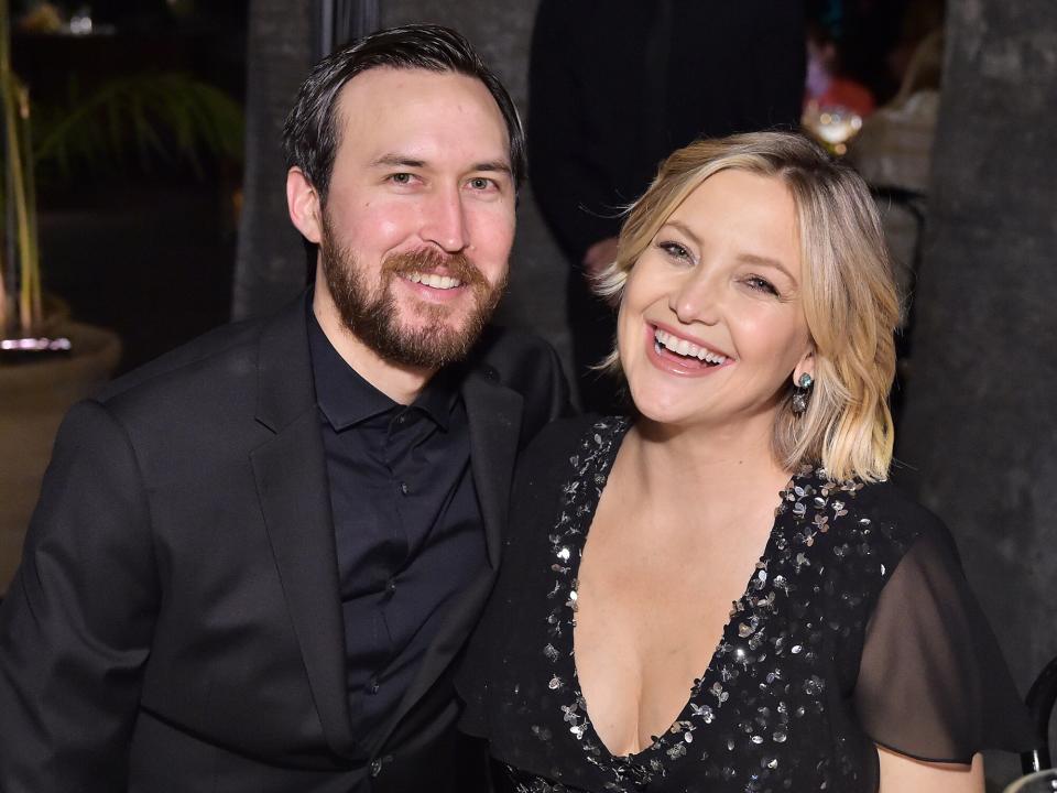 Danny Fujikawa (L) and Kate Hudson attend Michael Kors Dinner to celebrate Kate Hudson and The World Food Programme on November 7, 2018 in Beverly Hills, California