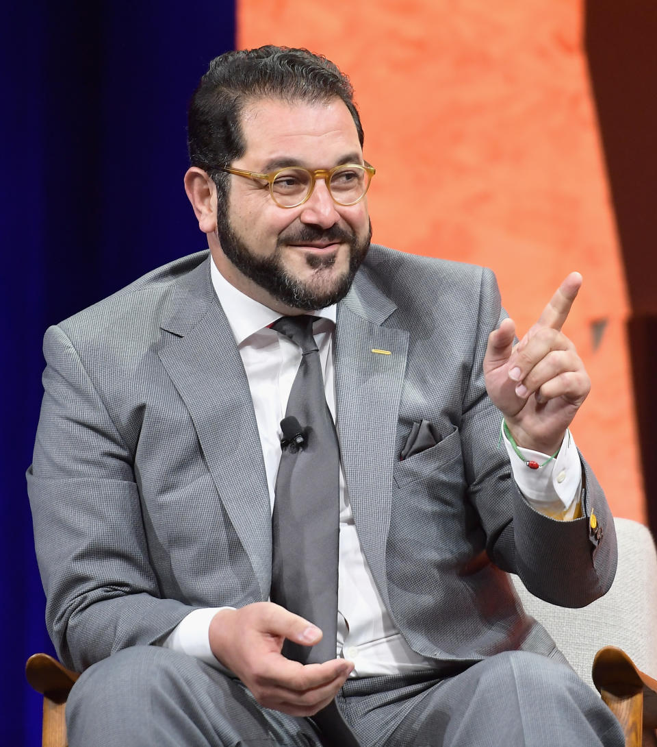 Co-Founder and Managing Director of Sherpa Capital Shervin Pishevar speaks onstage during Vanity Fair New Establishment Summit Beverly Hills, Calif. on Oct. 3, 2017.