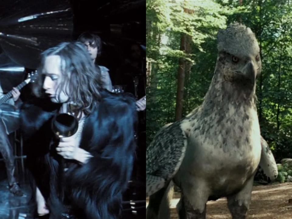 band playing at the yule ball in goblet of fire and buckbeak in prisoner of azkaban